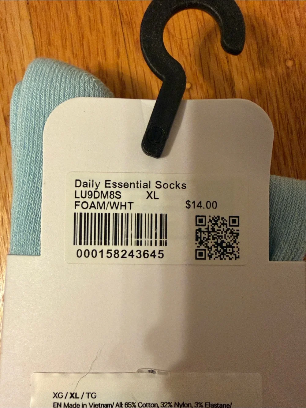 lululemon athletica Light Blue Quarter-Length Daily Essential Socks